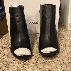 Vince Open Toe Bootie Black, Fionn, 6.5M